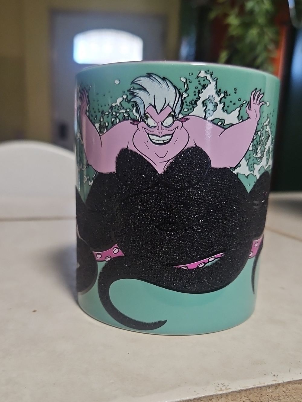 Disney Ursula Ceramic Mug in Mint, Purple & Black